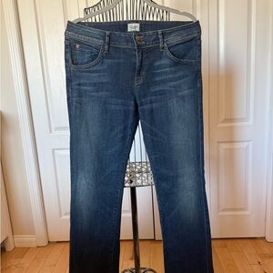 Hudson Jeans Dark Blue Straight Leg Denim